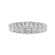 Jay Feder Platinum Oval Diamond Eternity Wedding Band Sale