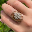 JAY FEDER 14K YELLOW GOLD DIAMOND STARBURST RING Online