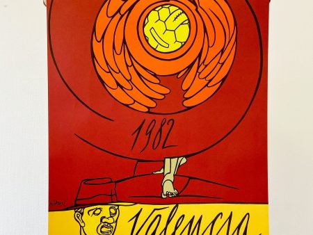 1982 VALENCIA COPA DEL MUNDO DE FUTBOL ESPANA ORIGINAL PRINT Online Sale