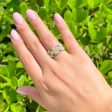 Jay Feder 18k Two Tone Gold Diamond Band Ring Supply