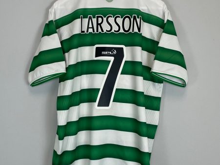 2003 04 CELTIC LARSSON #7 HOME SHIRT (L) UMBRO Sale