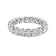 Jay Feder Platinum Oval Diamond Eternity Wedding Band Sale