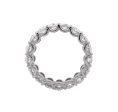 JAY FEDER PLATINUM OVAL DIAMOND ETERNITY BAND RING For Cheap