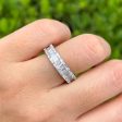 JAY FEDER 18K WHITE GOLD DIAMOND ETERNITY BAND RING Online now