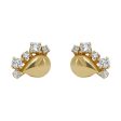 Suzanne Kalan 18K Yellow gold Diamond Tear Post Earrings Online now