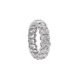 Jay Feder Platinum Oval Diamond Eternity Band Ring Online Hot Sale