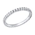 Jay Feder 18K White Gold Etincelle Cartier Wedding Band Ring on Sale