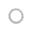 Jay Feder Platinum Oval Diamond Eternity Band Ring Discount