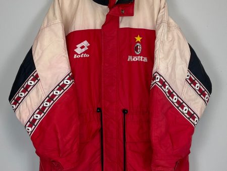 1993 94 AC MILAN BENCH COAT (L) LOTTO Cheap