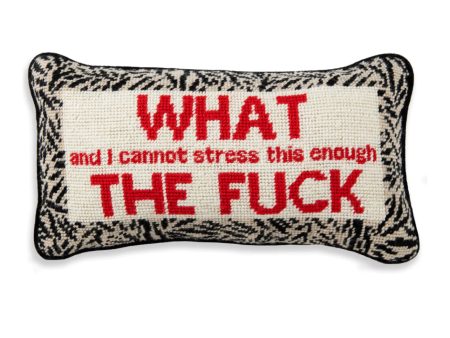 WTF Needlepoint Pillow Supply