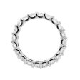 Jay Feder Platinum Oval Diamond Eternity Wedding Band Sale