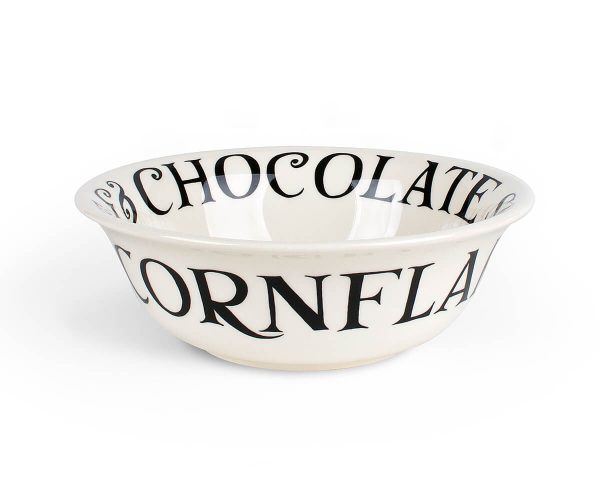 BLACK TOAST CEREAL BOWL on Sale