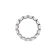 Jay Feder Platinum Oval Diamond East-West Eternity Band Ring Discount