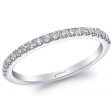 Jay Feder 14K White Gold And Diamond Wedding Band For Sale