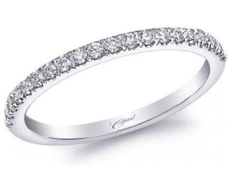 Jay Feder 14K White Gold And Diamond Wedding Band For Sale