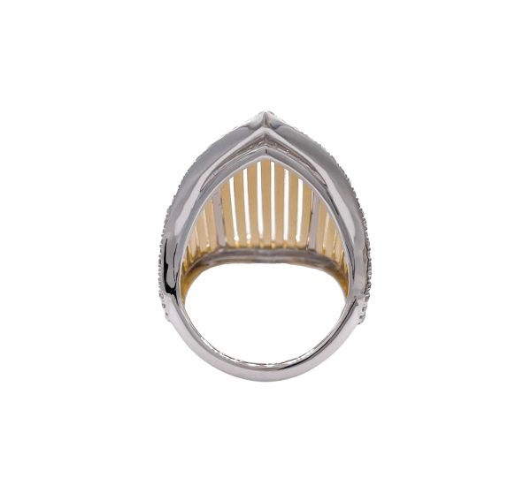 JAY FEDER 18K TWO TONE GOLD DIAMOND SAMBA RING Online