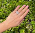 Jay Feder 18K White Gold Pear Baguette Diamonds Band Ring Online