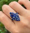 Sutra 18K White Gold Mosaic Collection sapphire ring Supply