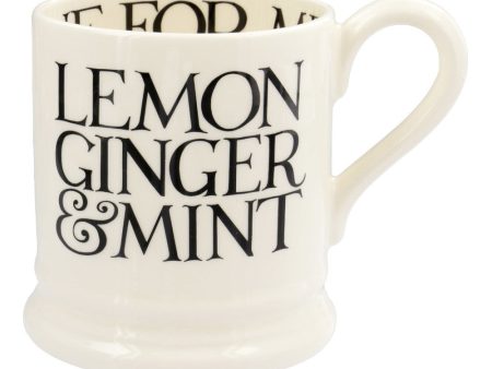 BLT240002 - EMMA BRIDGEWATER BLACK TOAST LEMON GINGER 1 2 PINT MUG Discount