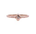 JAY FEDER 14K ROSE GOLD DIAMOND TEXTURED RING For Discount