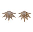 JAY FEDER 14K YELLOW GOLD DIAMOND SUN BLAST EARRINGS Discount