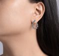 JAY FEDER 18K WHITE GOLD DIAMOND EARRINGS Fashion