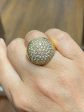 Jay Feder 14K Yellow Gold diamond Pave Dome Ring on Sale