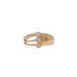 Jay Feder 14k Yellow Gold Diamond Bezel Set Ring Hot on Sale