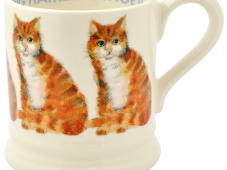 Long Hair Ginger Cat 1 2 Pint Mug on Sale