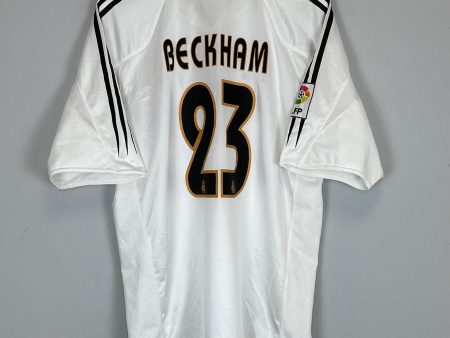 2004 05 REAL MADRID BECKHAM #23 HOME SHIRT (XL) ADIDAS Discount