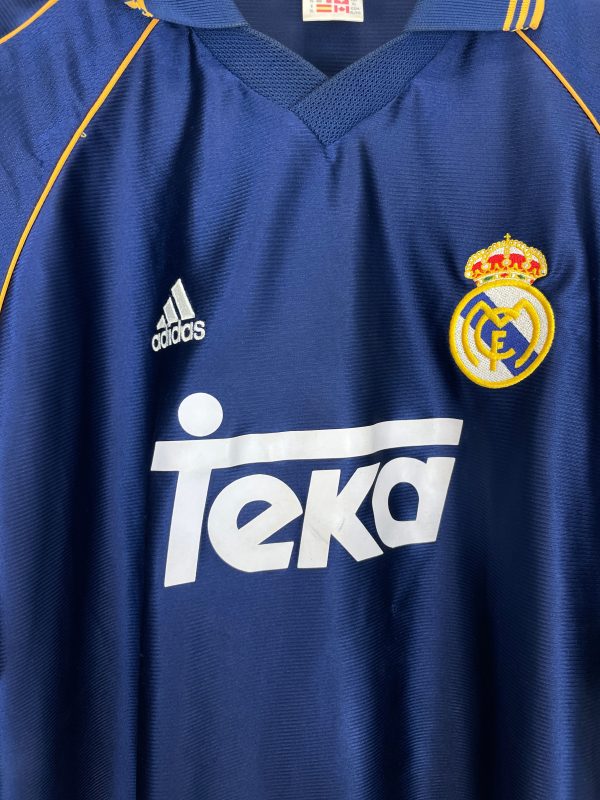 1998 00 REAL MADRID R.CARLOS #3 AWAY SHIRT (XL) ADIDAS For Sale