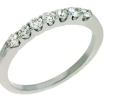 Jay Feder 14K White Gold Diamond Band Hot on Sale