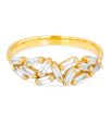 Suzanne Kalan 18K Yellow Gold Baguette Diamond  Ring Cheap