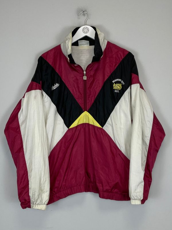 1988 91 BRADFORD CITY TRACK JACKET (L) BUKTA on Sale