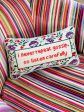 Gossip Needlepoint Pillow Online Sale