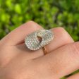 JAY FEDER 14K YELLOW GOLD DIAMOND PAVE RING Discount