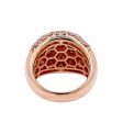 Jay Feder 18k Rose Gold Diamond Dome Ring on Sale