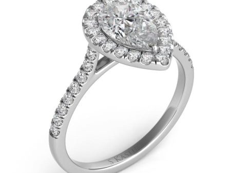 Jay Feder WHITE GOLD HALO ENGAGEMENT RING Supply