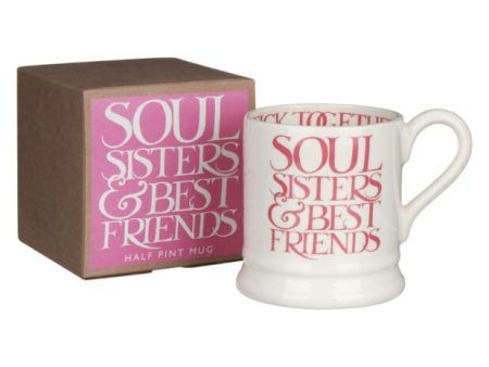 Pink Toast Soul Sisters Half Pint Boxed Mug on Sale