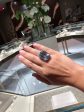 Jay Feder 14K White Gold diamond Aquamarine Ring Sale