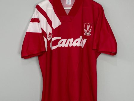 1991 92 LIVERPOOL HOME SHIRT (XL) ADIDAS For Sale