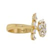 Suzanne Kalan 18K yellow gold diamond baguette Fireworks ring For Discount