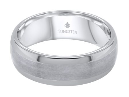 Jay Feder Tungsten Brushed Center Polished Edge Ring Supply