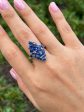 Sutra 18K White Gold Mosaic Collection sapphire ring Supply