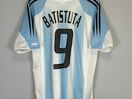 2004 05 ARGENTINA BATISTUTA #9 HOME SHIRT (M) ADIDAS Supply