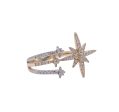 Jay Feder 14k Two Tone Gold Diamond Shooting Star ring For Sale