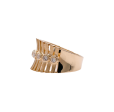 Jay Feder 14k Yellow Gold Round Diamond Bezel Set Satin Finish Band Ring Supply