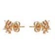 Suzanne Kalan 18K Rose Gold Baguette Diamond Post Earrings For Discount