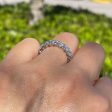 JAY FEDER 14K WHITE GOLD DIAMOND ETERNITY BAND RING Online Sale