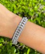 Jay Feder Platinum Diamond Art Deco Bracelet with Extender for Choker on Sale